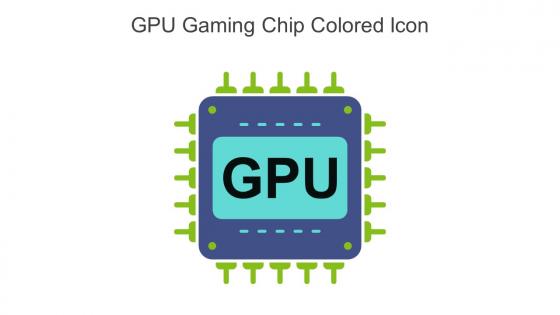 Gpu Gaming Chip Colored Icon In Powerpoint Pptx Png And Editable Eps Format