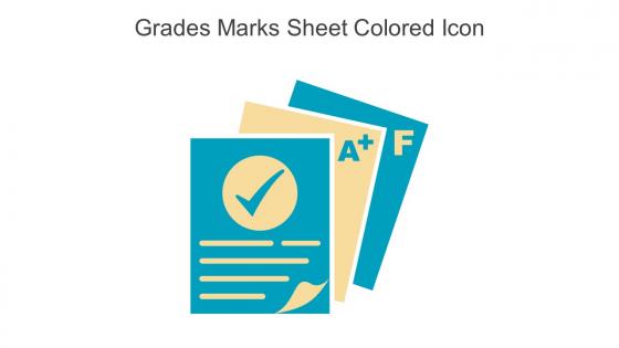 Grades Marks Sheet Colored Icon In Powerpoint Pptx Png And Editable Eps Format