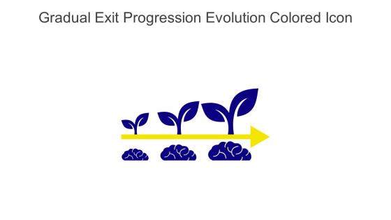 Gradual Exit Progression Evolution Colored Icon In Powerpoint Pptx Png And Editable Eps Format