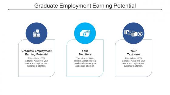 Graduate employment earning potential ppt powerpoint presentation icon inspiration cpb