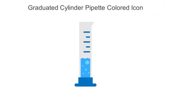 Graduated Cylinder Pipette Colored Icon In Powerpoint Pptx Png And Editable Eps Format