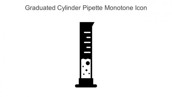 Graduated Cylinder Pipette Monotone Icon In Powerpoint Pptx Png And Editable Eps Format