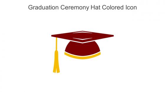 Graduation Ceremony Hat Colored Icon In Powerpoint Pptx Png And Editable Eps Format