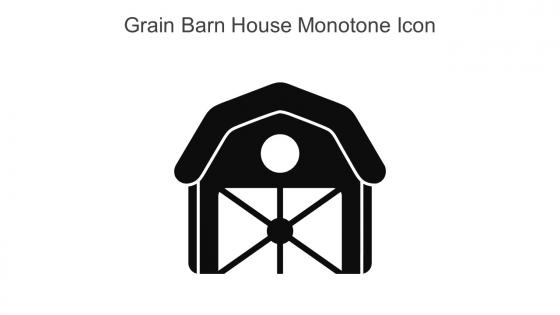 Grain Barn House Monotone Icon In Powerpoint Pptx Png And Editable Eps Format