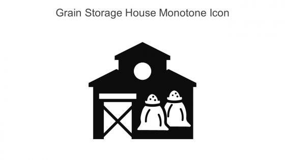 Grain Storage House Monotone Icon In Powerpoint Pptx Png And Editable Eps Format