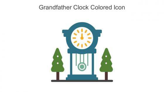 Grandfather Clock Colored Icon In Powerpoint Pptx Png And Editable Eps Format