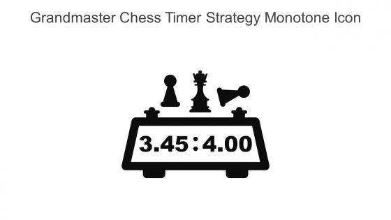 Grandmaster Chess Timer Strategy Monotone Icon In Powerpoint Pptx Png And Editable Eps Format
