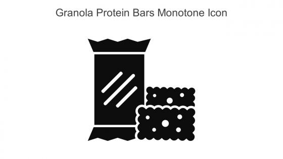 Granola Protein Bars Monotone Icon In Powerpoint Pptx Png And Editable Eps Format