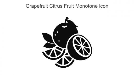 Grapefruit Citrus Fruit Monotone Icon In Powerpoint Pptx Png And Editable Eps Format