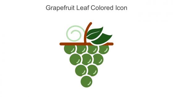 Grapefruit Leaf Colored Icon In Powerpoint Pptx Png And Editable Eps Format