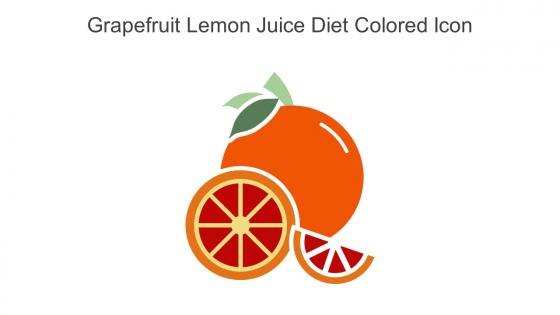 Grapefruit Lemon Juice Diet Colored Icon In Powerpoint Pptx Png And Editable Eps Format