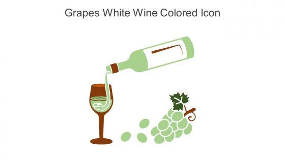 Grapes White Wine Colored Icon In Powerpoint Pptx Png And Editable Eps Format