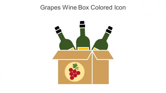 Grapes Wine Box Colored Icon In Powerpoint Pptx Png And Editable Eps Format