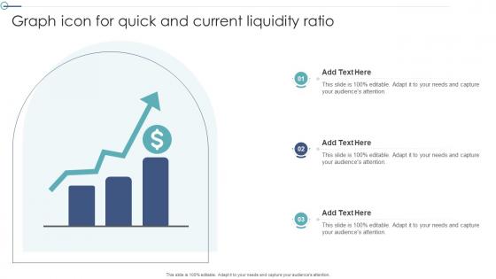 Graph Icon For Quick And Current Liquidity Ratio