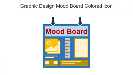 Graphic Design Mood Board Colored Icon In Powerpoint Pptx Png And Editable Eps Format