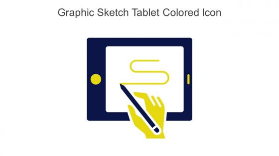 Graphic Sketch Tablet Colored Icon In Powerpoint Pptx Png And Editable Eps Format