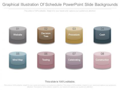 Graphical illustration of schedule powerpoint slide backgrounds