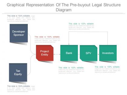 Graphical representation of the pre buyout legal structure diagram