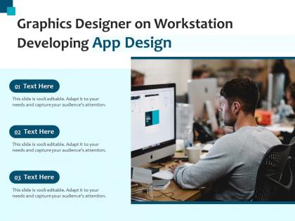 Graphics designer on workstation