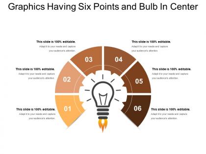 Graphics having six points and bulb in center