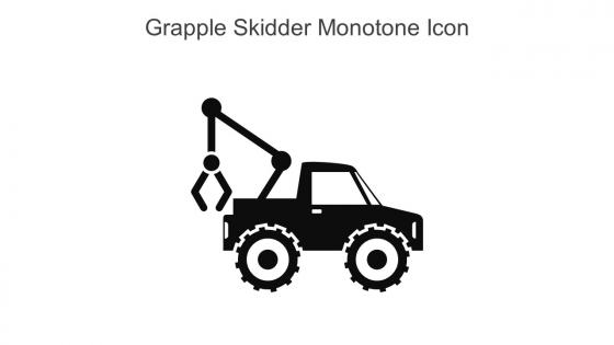 Grapple Skidder Monotone Icon In Powerpoint Pptx Png And Editable Eps Format