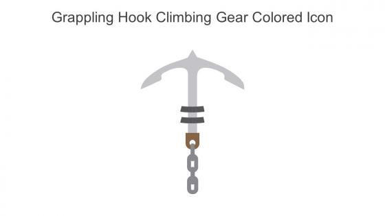 Grappling Hook Climbing Gear Colored Icon In Powerpoint Pptx Png And Editable Eps Format
