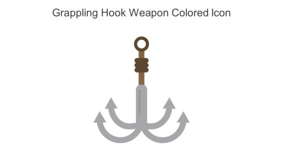 Grappling Hook Weapon Colored Icon In Powerpoint Pptx Png And Editable Eps Format
