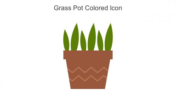 Grass Pot Colored Icon In Powerpoint Pptx Png And Editable Eps Format