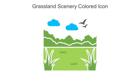 Grassland Scenery Colored Icon In Powerpoint Pptx Png And Editable Eps Format