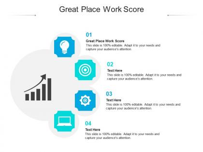 Great place work score ppt powerpoint presentation ideas backgrounds cpb