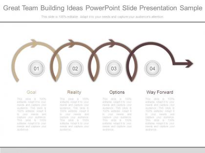 Great team building ideas powerpoint slide presentation sample