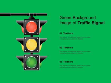 Green background image of traffic signal