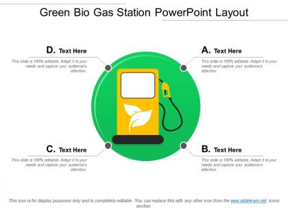 Green bio gas station powerpoint layout