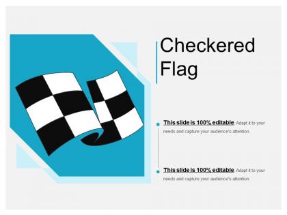 Green checkered flag