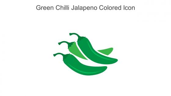 Green Chilli Jalapeno Colored Icon In Powerpoint Pptx Png And Editable Eps Format