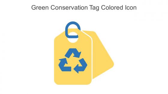 Green Conservation Tag Colored Icon In Powerpoint Pptx Png And Editable Eps Format