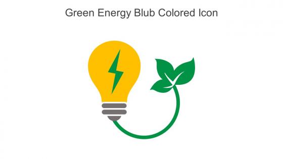 Green Energy Blub Colored Icon In Powerpoint Pptx Png And Editable Eps Format