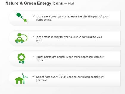 Green energy powr back up ppt icons graphics