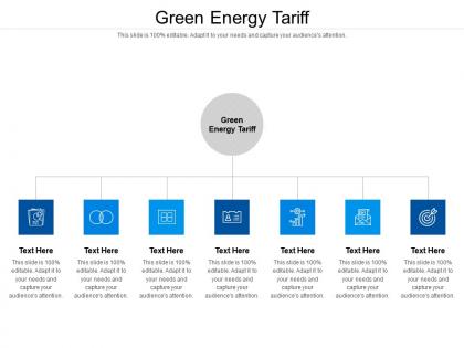 Green energy tariff ppt powerpoint presentation file example cpb