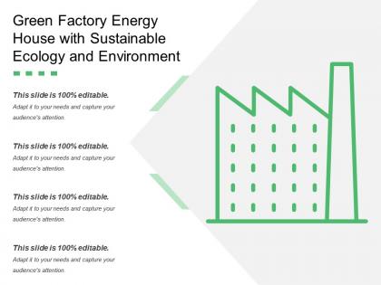 Green factory energy house with sustainable ecology and environment
