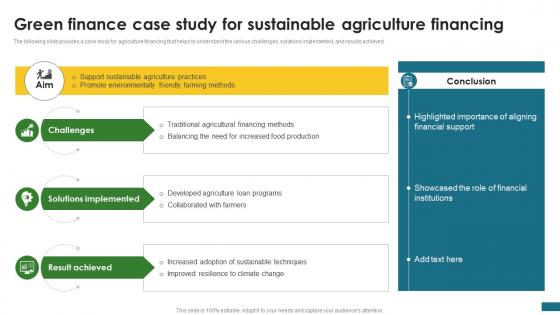 Green Finance Case Study For Sustainable Green Finance Fostering Sustainable CPP DK SS