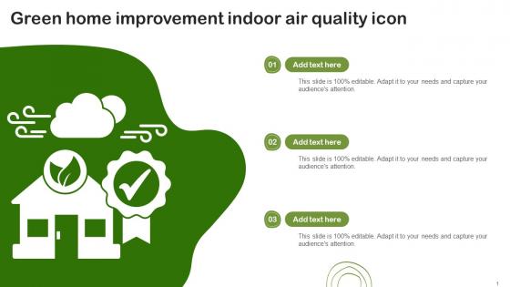 Green Home Improvement Indoor Air Quality Icon
