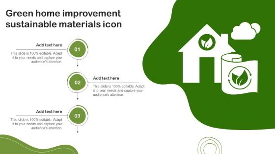 Green Home Improvement Sustainable Materials Icon