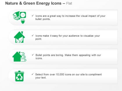 Green house energy bio energy recycling ppt icons graphics