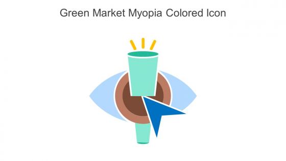 Green Market Myopia Colored Icon In Powerpoint Pptx Png And Editable Eps Format