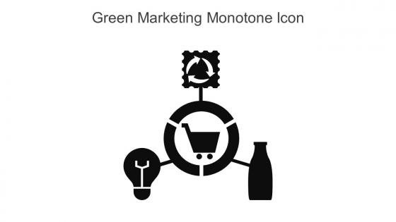 Green Marketing Monotone Icon In Powerpoint Pptx Png And Editable Eps Format