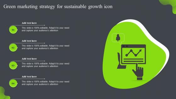 Green Marketing Strategy For Sustainable Growth Icon