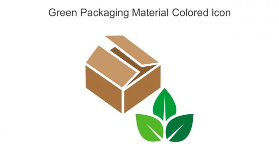 Green Packaging Material Colored Icon In Powerpoint Pptx Png And Editable Eps Format