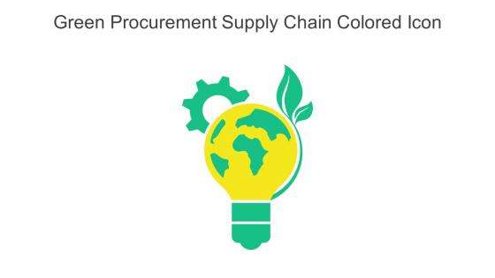 Green Procurement Supply Chain Colored Icon In Powerpoint Pptx Png And Editable Eps Format