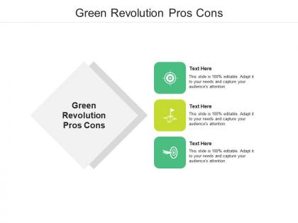 Green revolution pros cons ppt powerpoint presentation pictures background designs cpb